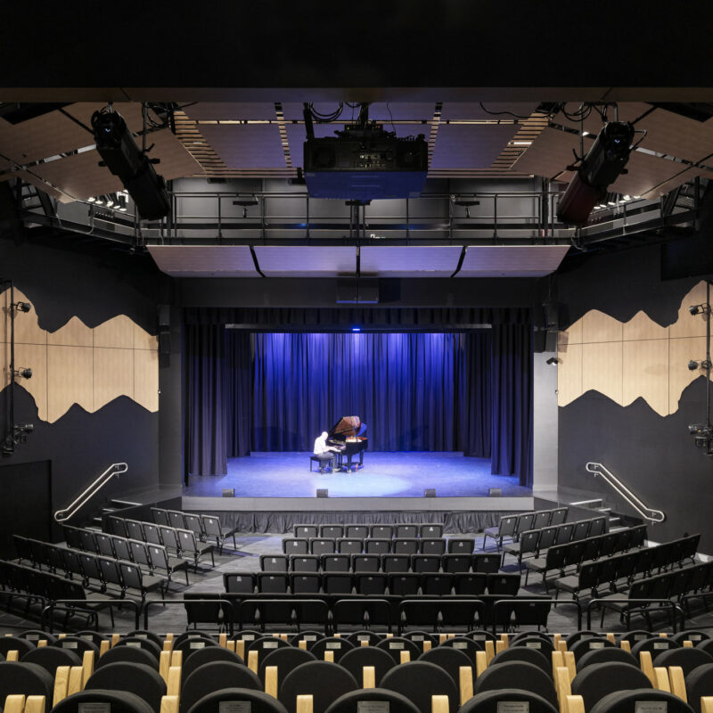 GLASSHOUSE COLLEGE PERFORMING ARTS BUILDING FOR FULTON TROTTER A