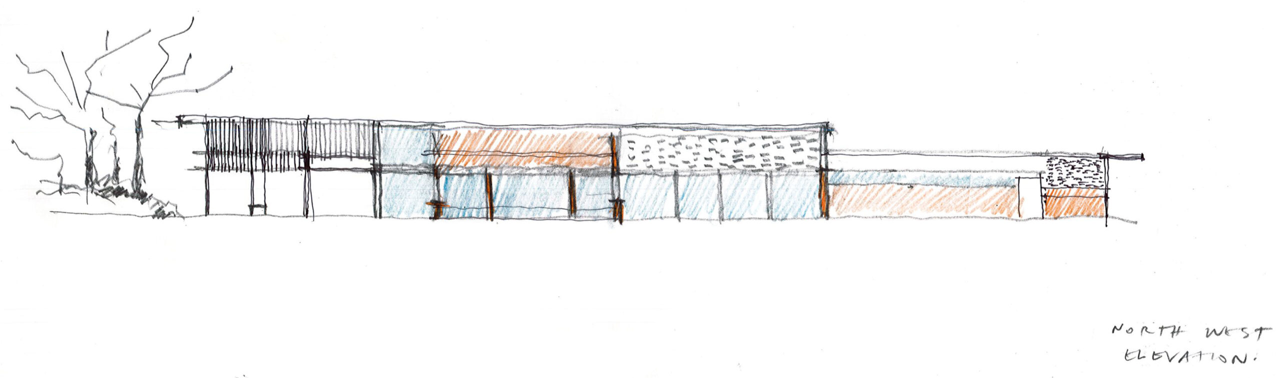 PS Sketch_North West Elevation